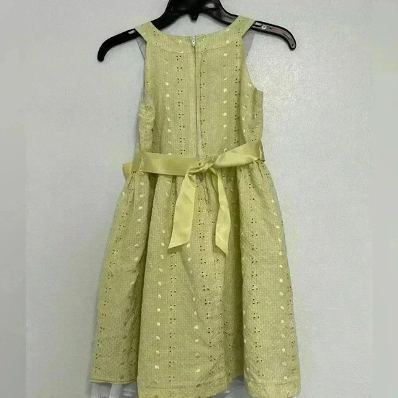 2. Yellow Dress with Bow Bonnie Jean size 12 - Picture 2 of 5